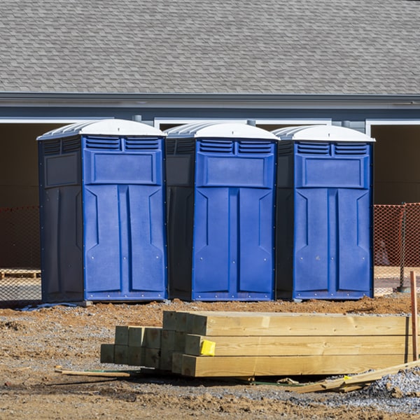 is there a specific order in which to place multiple portable restrooms in Hamden New York